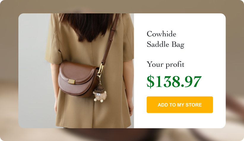 Cowhide Saddle Bag