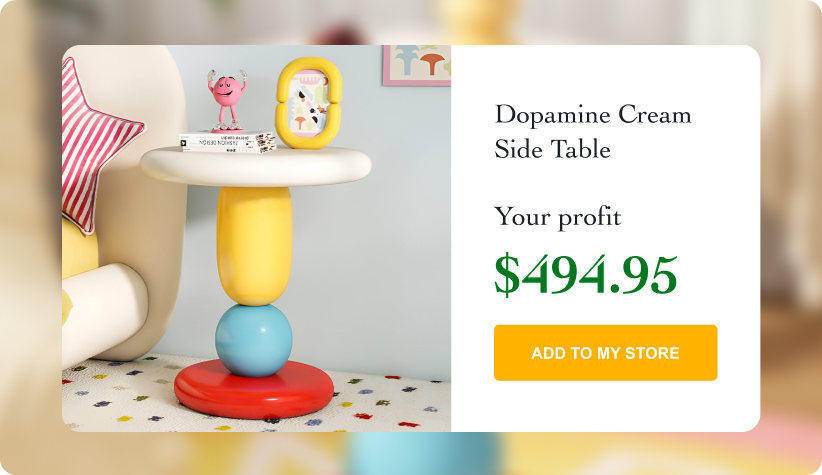Dopamine Cream Side Table