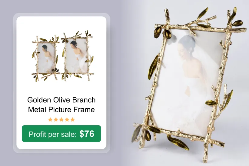 Branch Metal Picture Frame as a trending product to sell