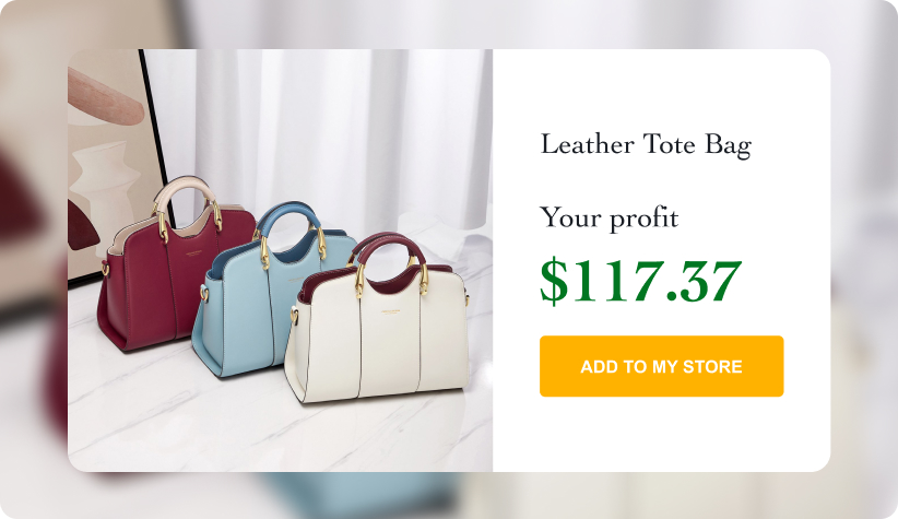 Elegant  Leather Tote Bag