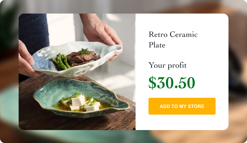 Retro Ceramic Oyster Shell Plate