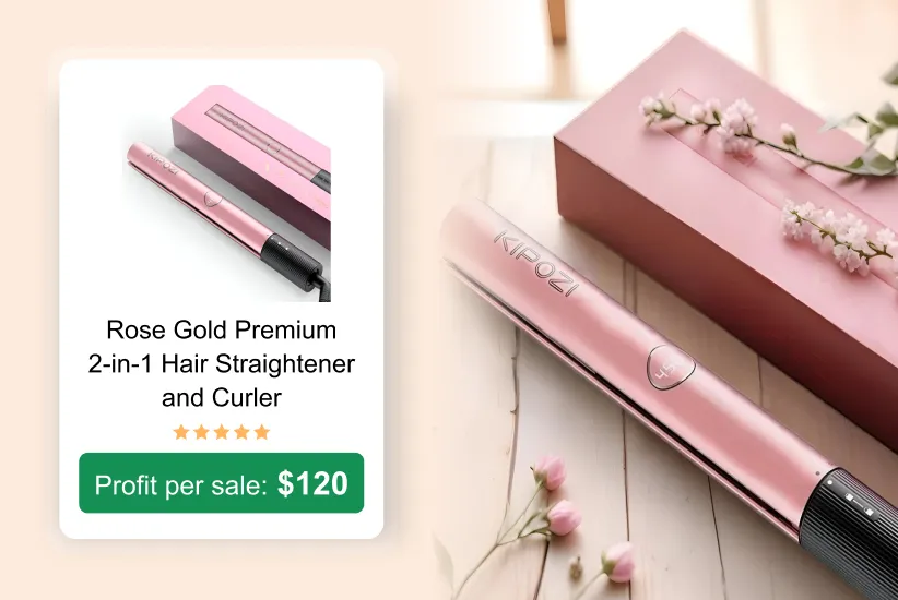 2-in-1 Hair Straightener and Curler as a trending product to sell