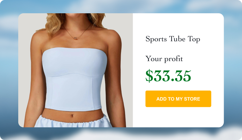Strapless Sports Tube Top
