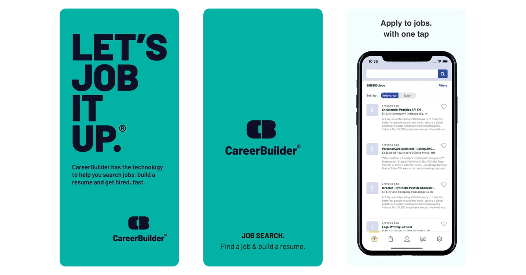 Images of CareerBuilder for the best job search apps article