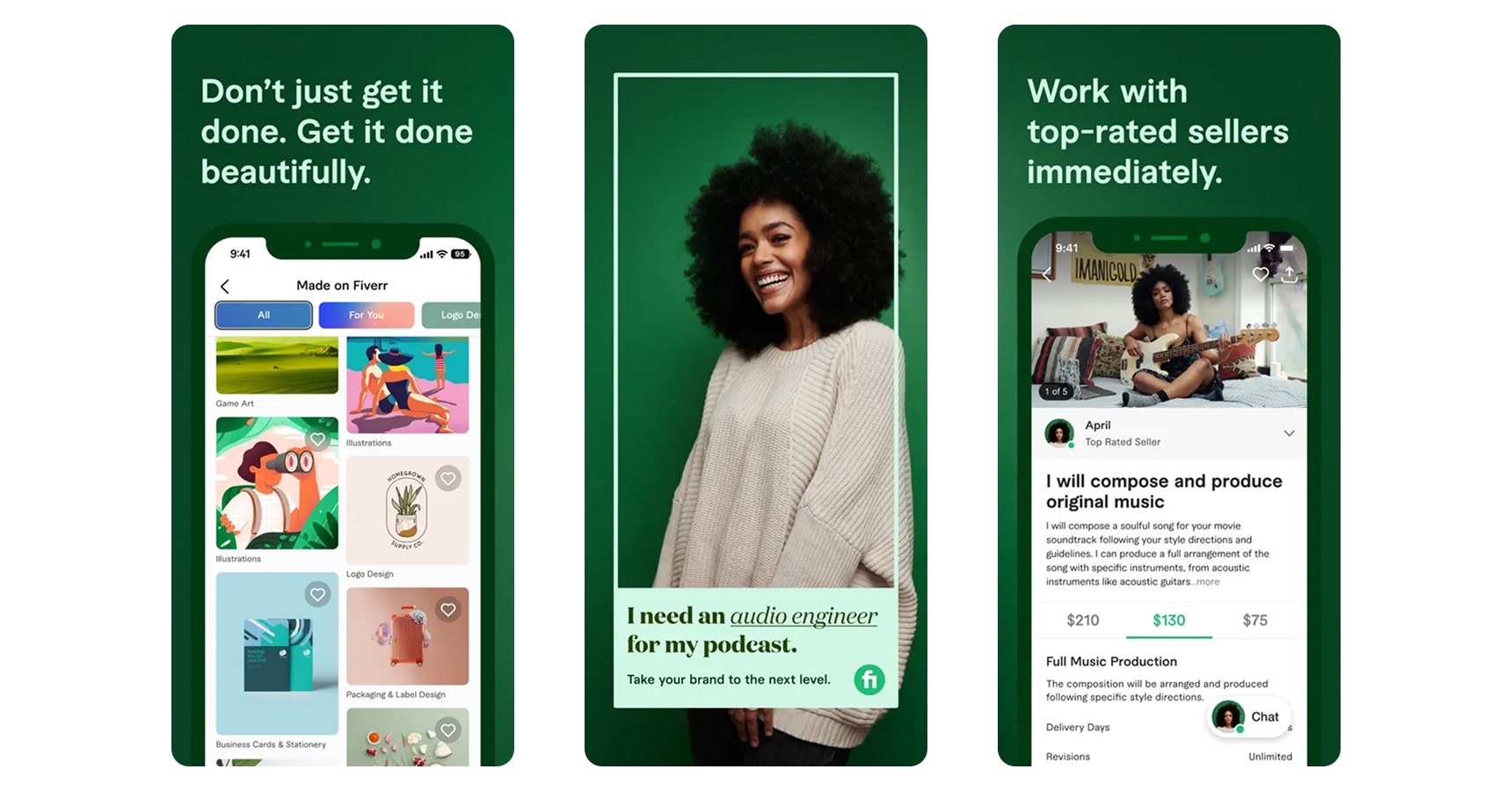 Images of Fiverr for the best job search apps article