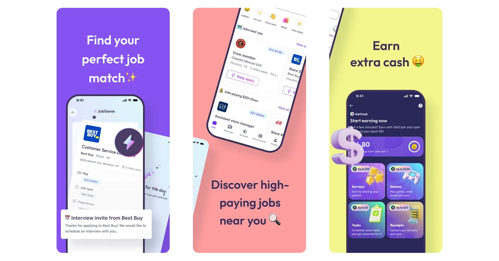 Images of JobGet for the best job search apps article