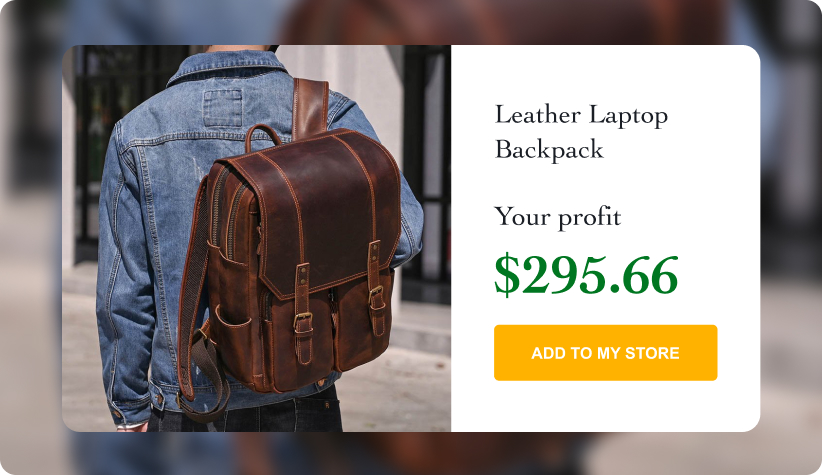 Leather Laptop Backpack