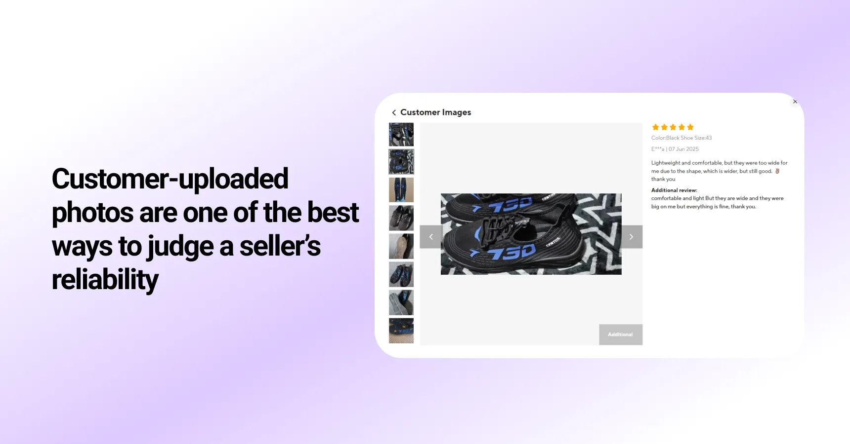 A screenshot of a review on AliExpress for the article answering the question: is AliExpress legit