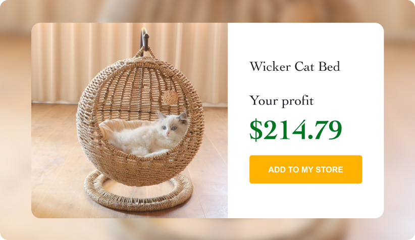 Wicker Cat Bed