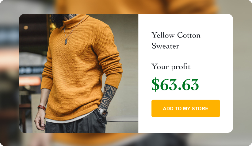 Yellow Cotton Sweater