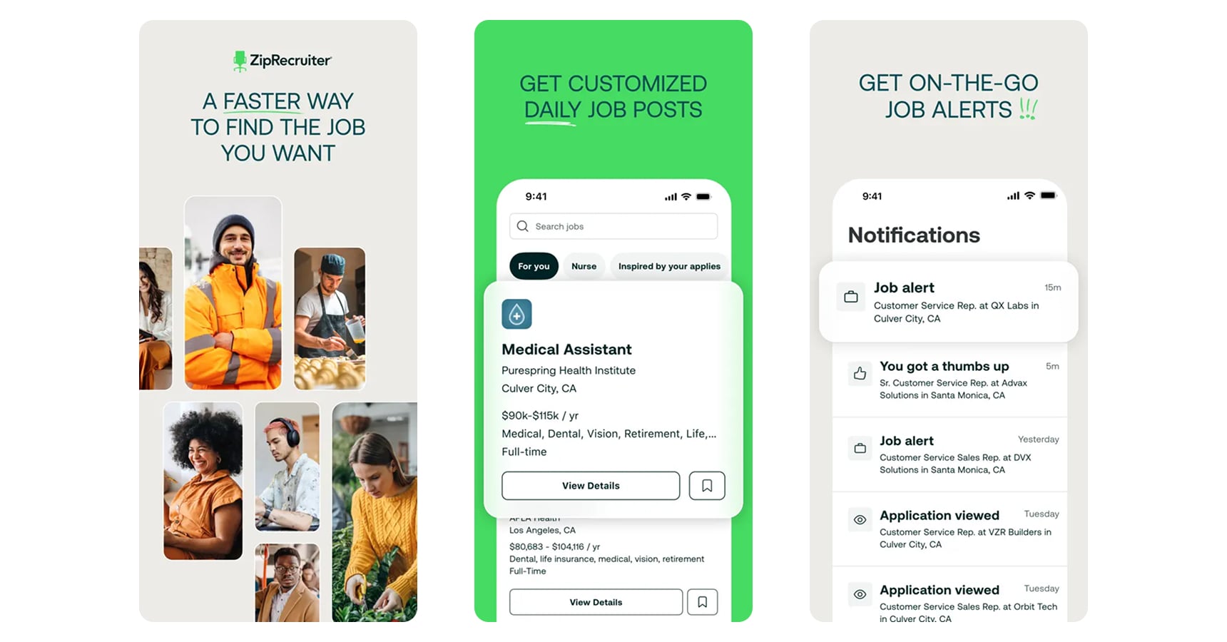 Images of ZipRecruiter for the best job search apps article