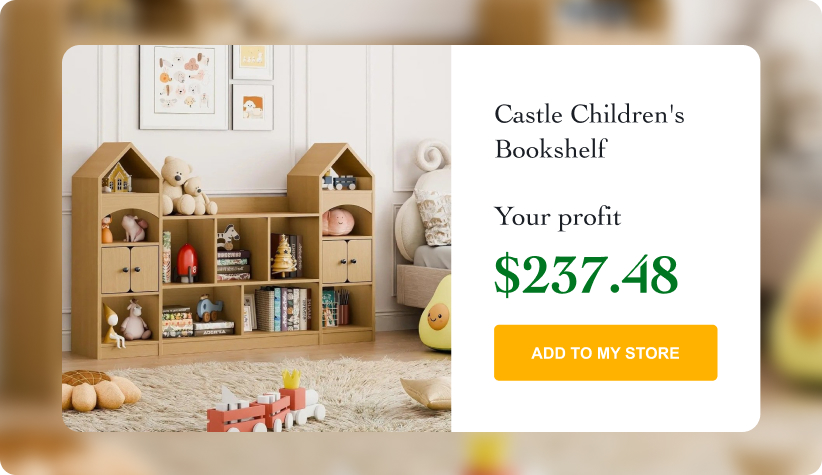Castle Shape Children's Bookshelf