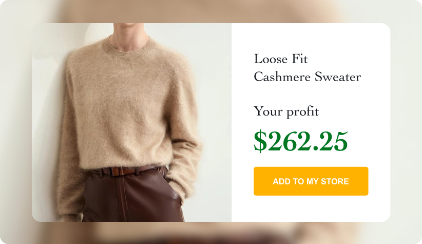 Loose Fit Cashmere Sweater