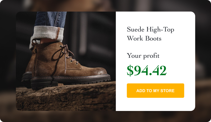 Suede High-Top Work Boots