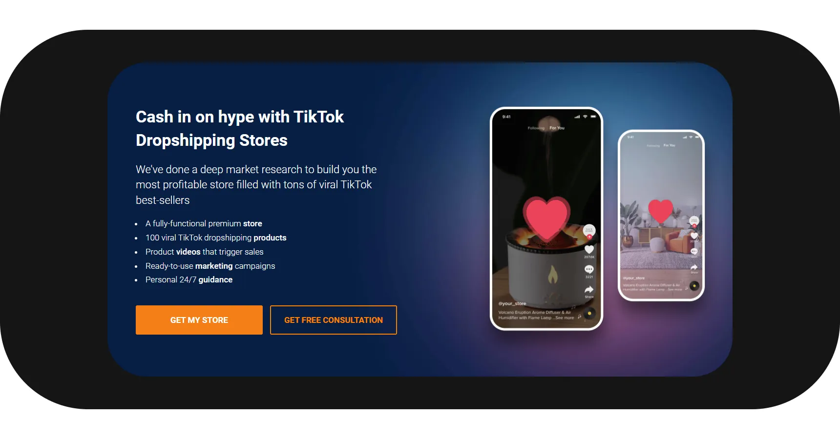 TikTok dropshipping stores by AliDropship for the article 'Is TikTok Shop legit'