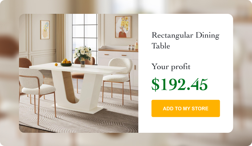 55-Inch Rectangular Dining Table