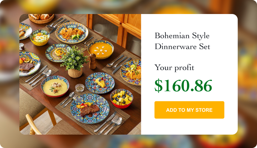 Bohemian Style Dinnerware Set