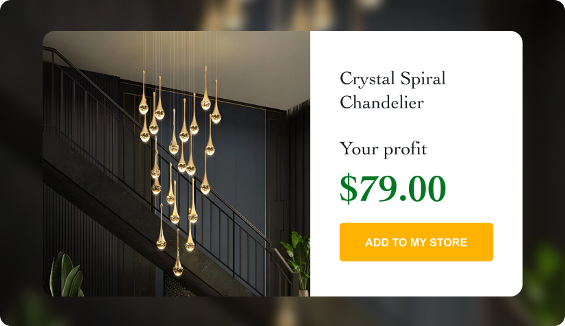 Crystal Spiral Chandelier