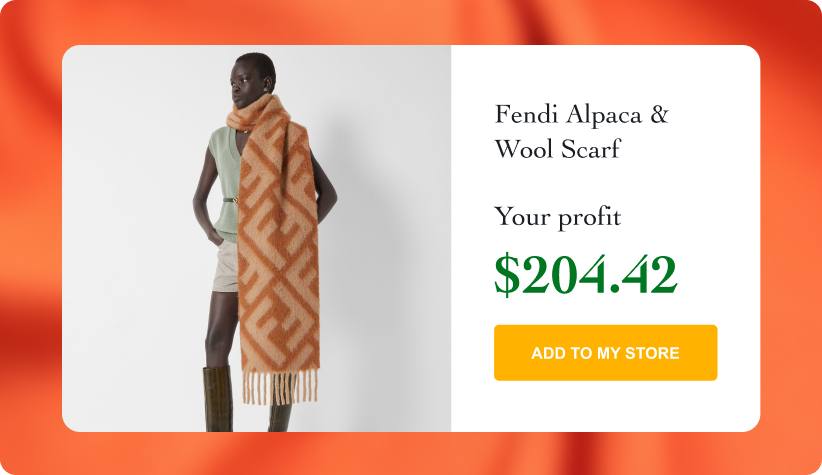 Fendi Alpaca & Wool Scarf