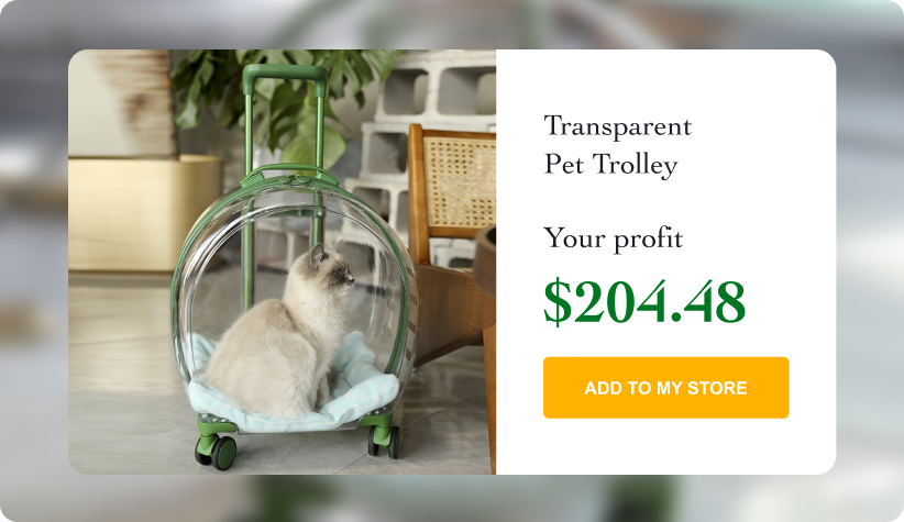 Transparent Pet Trolley