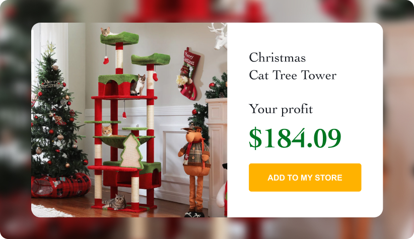 Christmas Cat Tree Tower