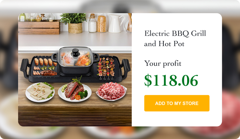 Electric BBQ Grill and Hot Pot