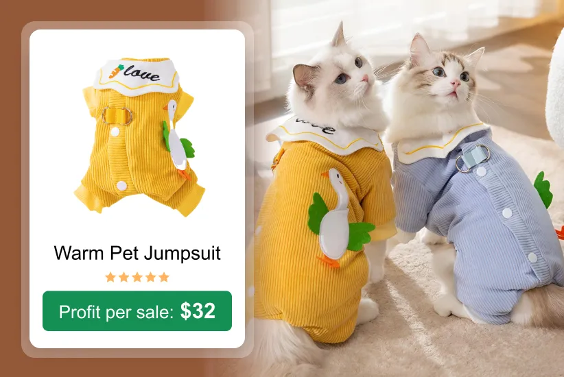 16. Warm Pet Jumpsuit