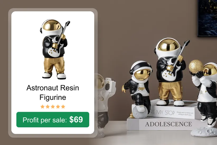 22. Astronaut Resin Figure