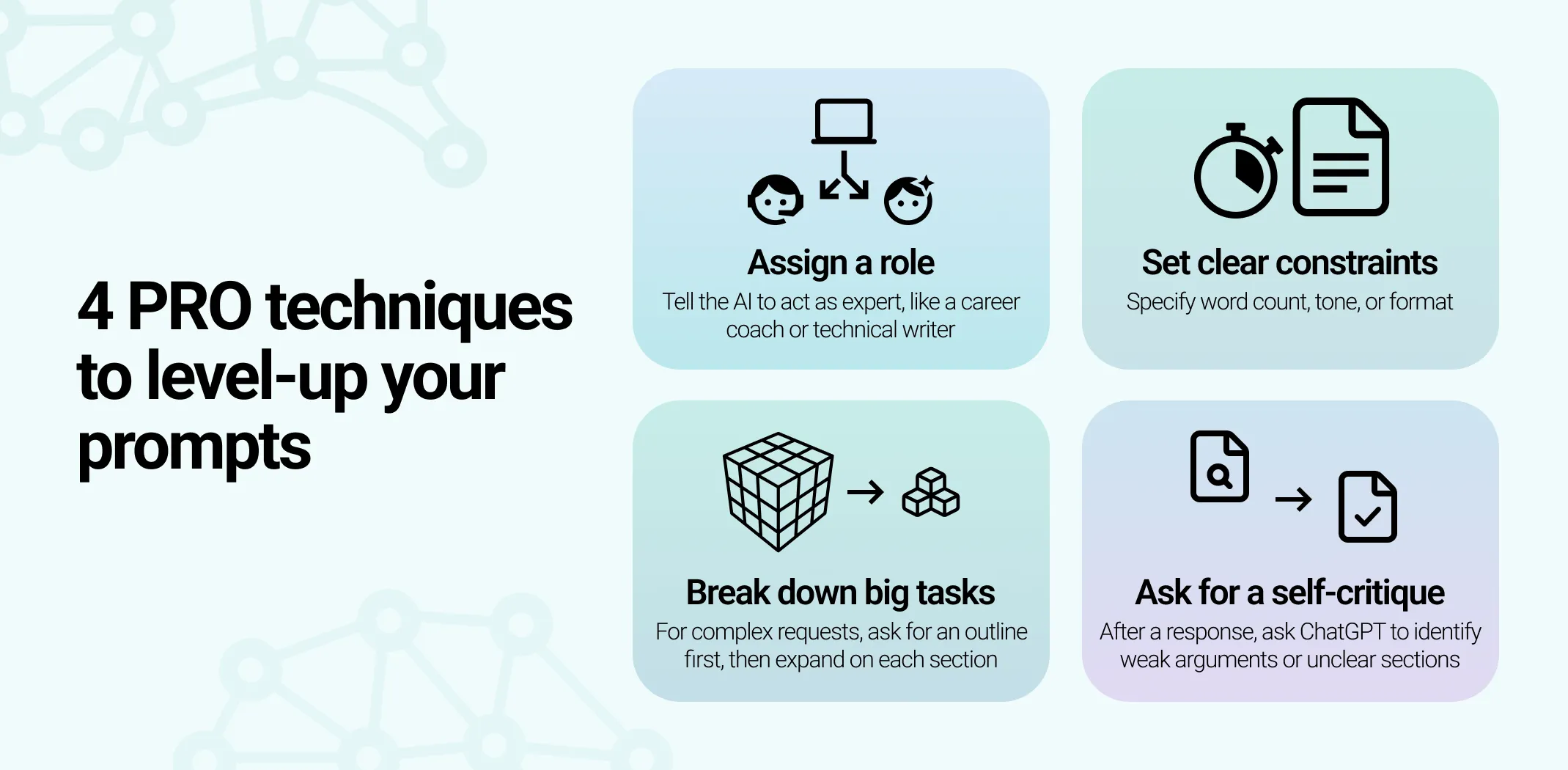 Four smart techniques on how to use ChatGPT effectively