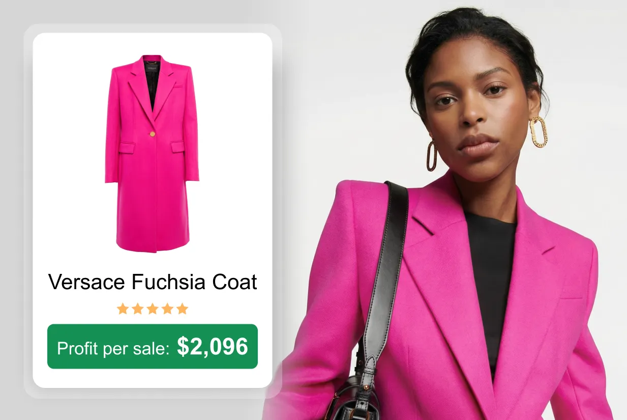 Versace Fuchsia Coat