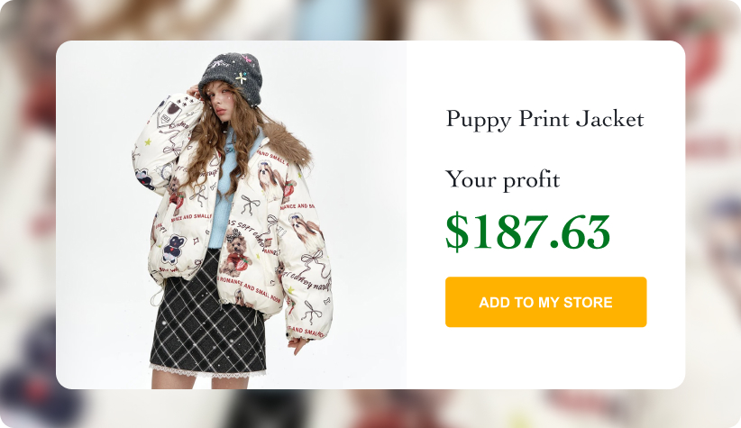 Puppy Print Jacket