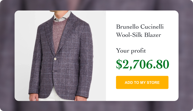 Brunello Cucinelli Wool-Silk Blazer