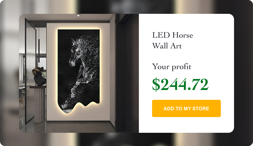 LED Horse Wall Art