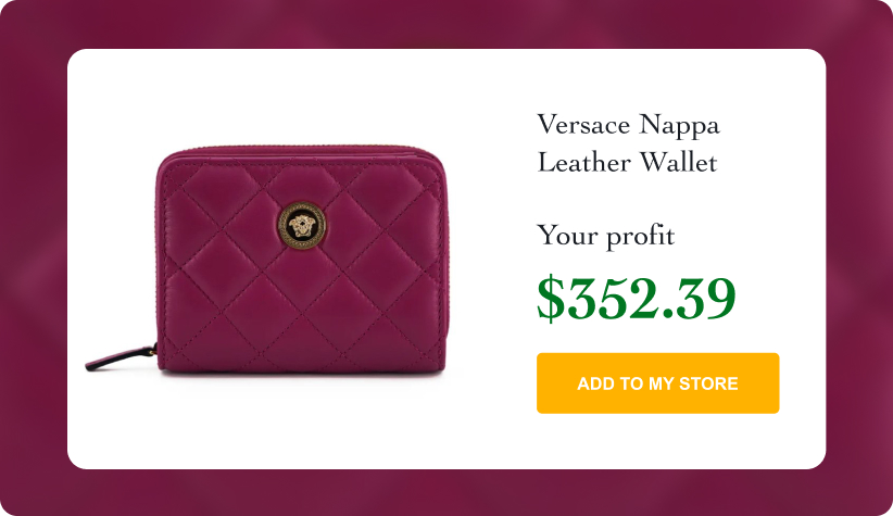 Versace Nappa Leather Wallet