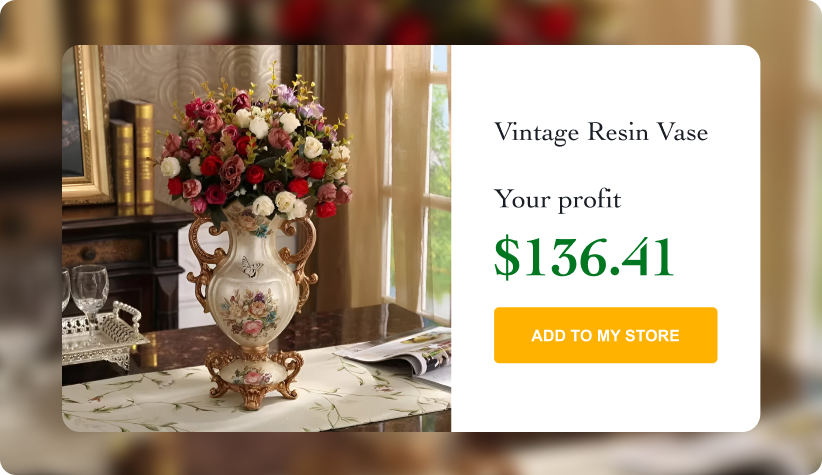 Vintage Resin Vase