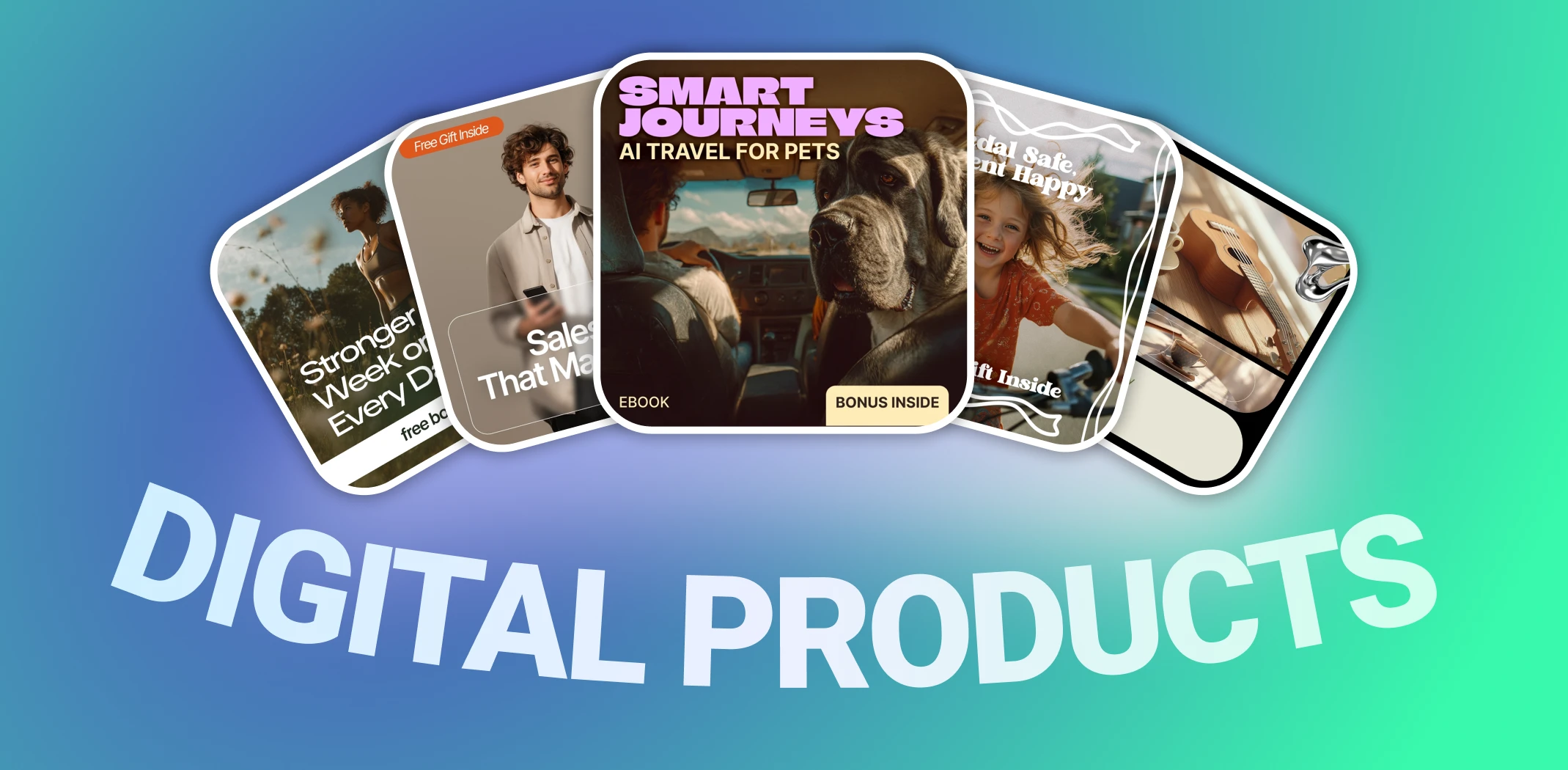 Featured image for the article with digital products to sell.