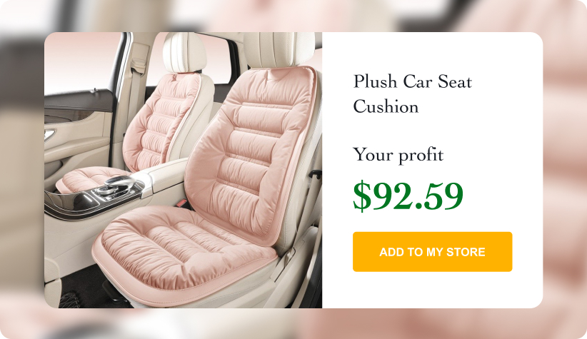 Plush Car Seat Cushion