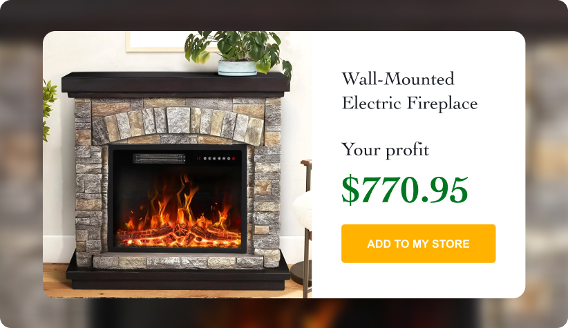 Wall-Mounted Electric Fireplace