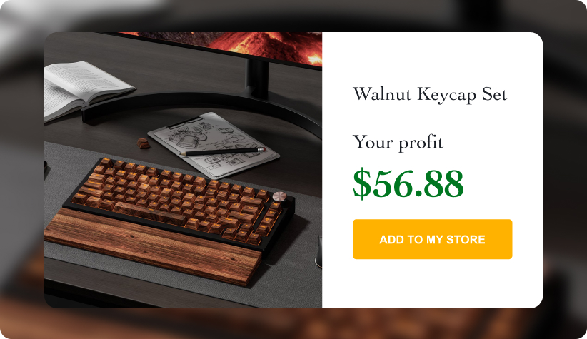 Walnut Keycap Set